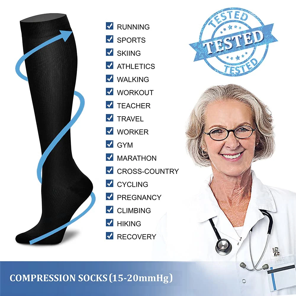 1 пара женских и мужских компр – обзор и цена Compression Sock Medical