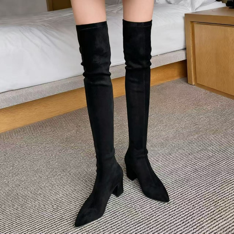 Сексуальные женские сапоги выш – обзор и цена Knee High Sock Women